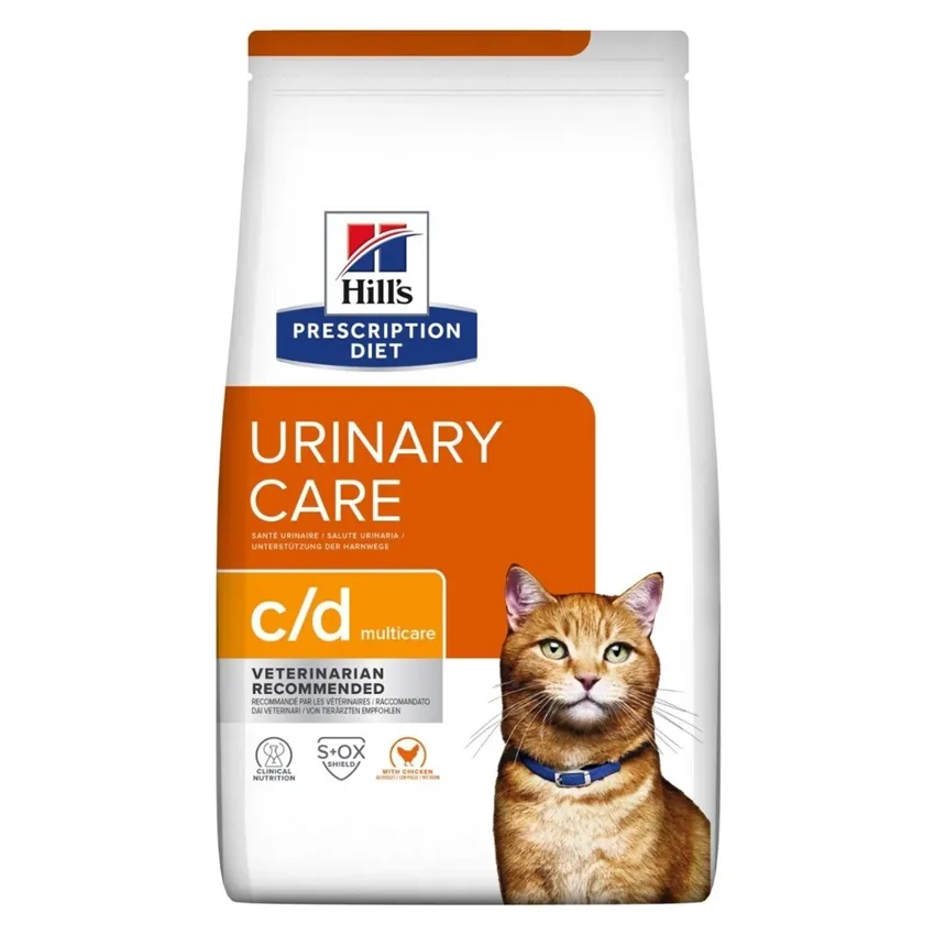 غذای-خشک-درمانی-گربه-بالغ-یورینری-هیلز-Hills-Urinary-Care-c-d غذای خشک درمانی گربه بالغ هیلز یورینری بسته 1/5 کیلویی - تصویر 1